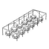 20 x 60 FRAME TENT PKG. 120 WHITE CHAIRS 12 TABLES 20 x 60 FRAME TENT PKG. 120 WHITE CHAIRS 12 TABLES