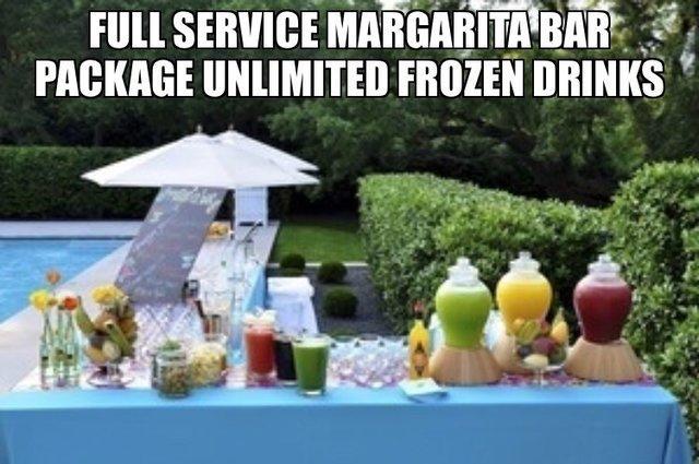 Frozen Drinks Margarita Bar Package $375 Frozen Drinks Margarita Bar Package $375